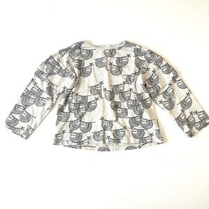 Long Sleeve Top Size 5 Animal Print